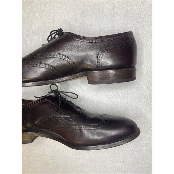 Allen Edmonds Marlow Merlot Wingtip Oxford Men\'s 11.5 D USA Vintage Leather main image 10